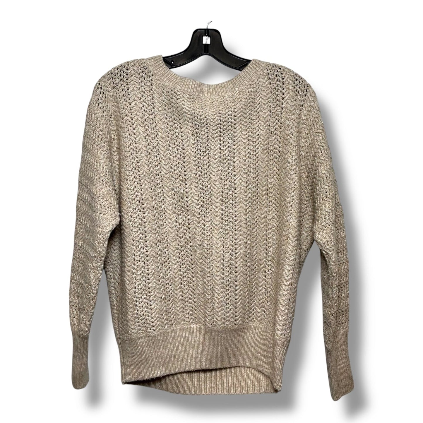 Sweater By Nicole Miller In Tan, Size: Xs