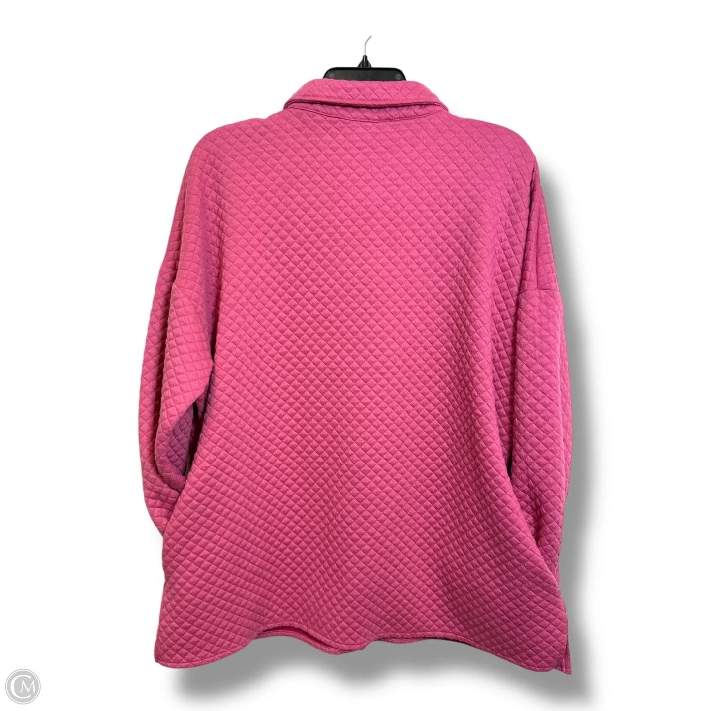 Jacket Shirt By Cmf In Pink, Size: Xl