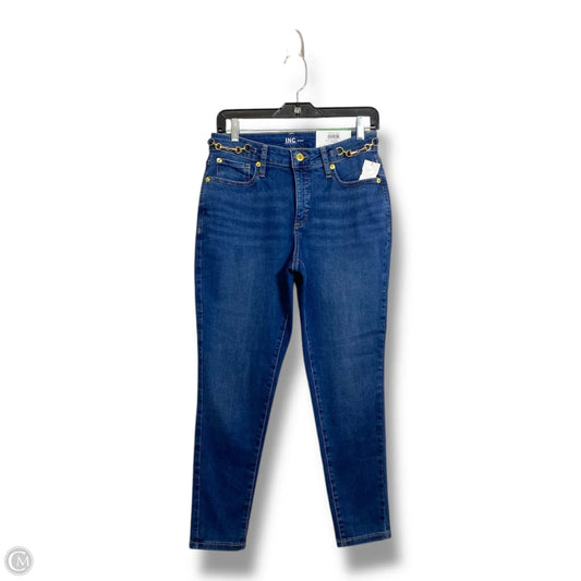 Jeans Skinny By Inc In Blue Denim, Size: 8