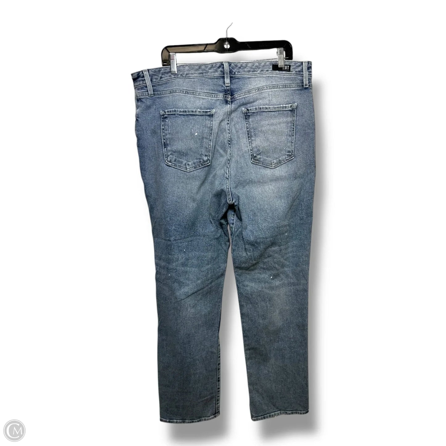 Jeans Straight By Kut In Blue Denim, Size: 18