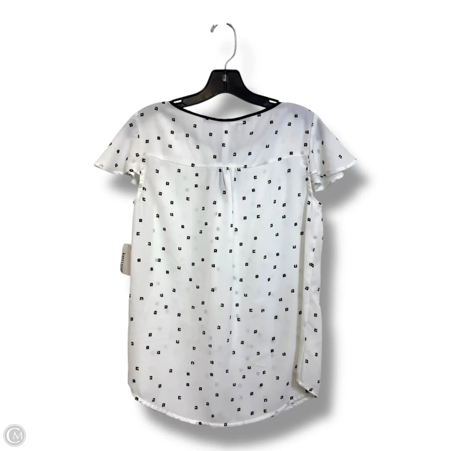 Top Short Sleeve By Kensie In White, Size: S