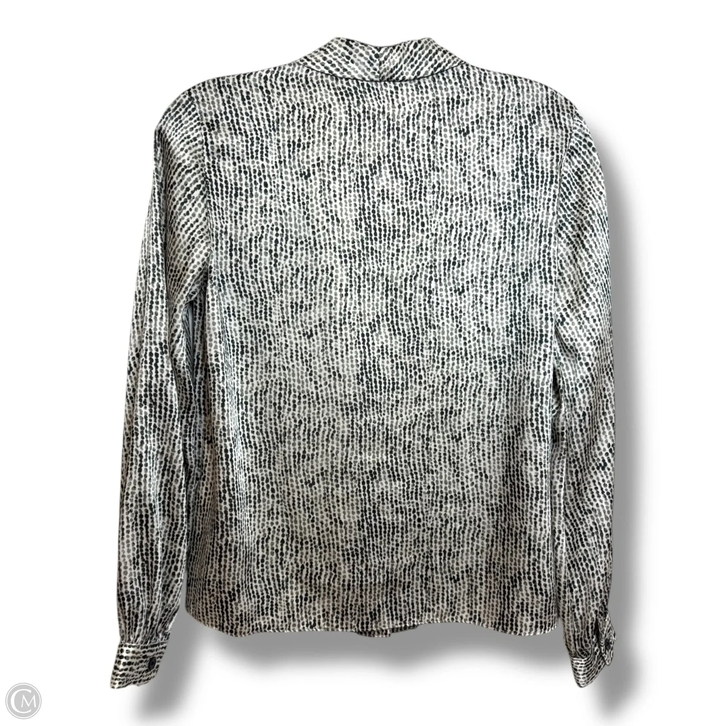 Blouse Long Sleeve By Top Shop In Black, Size: Xs