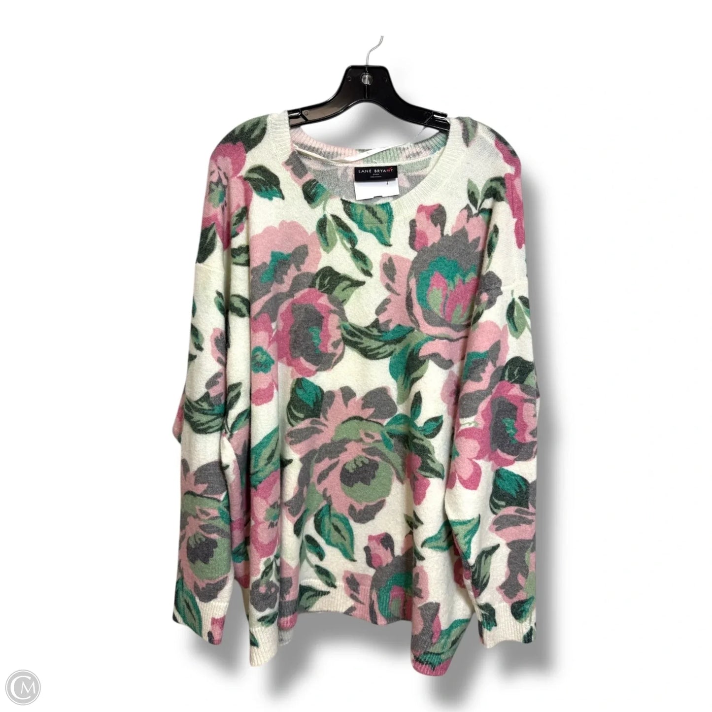 Sweater By Lane Bryant In Floral Print, Size: 3x