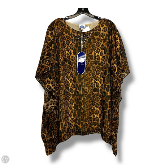 Poncho By Cmf In Animal Print, Size: M