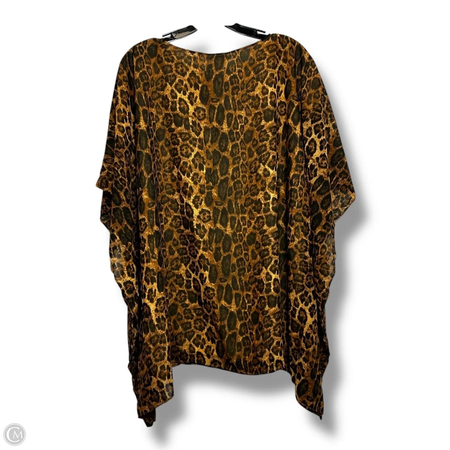 Poncho By Cmf In Animal Print, Size: M