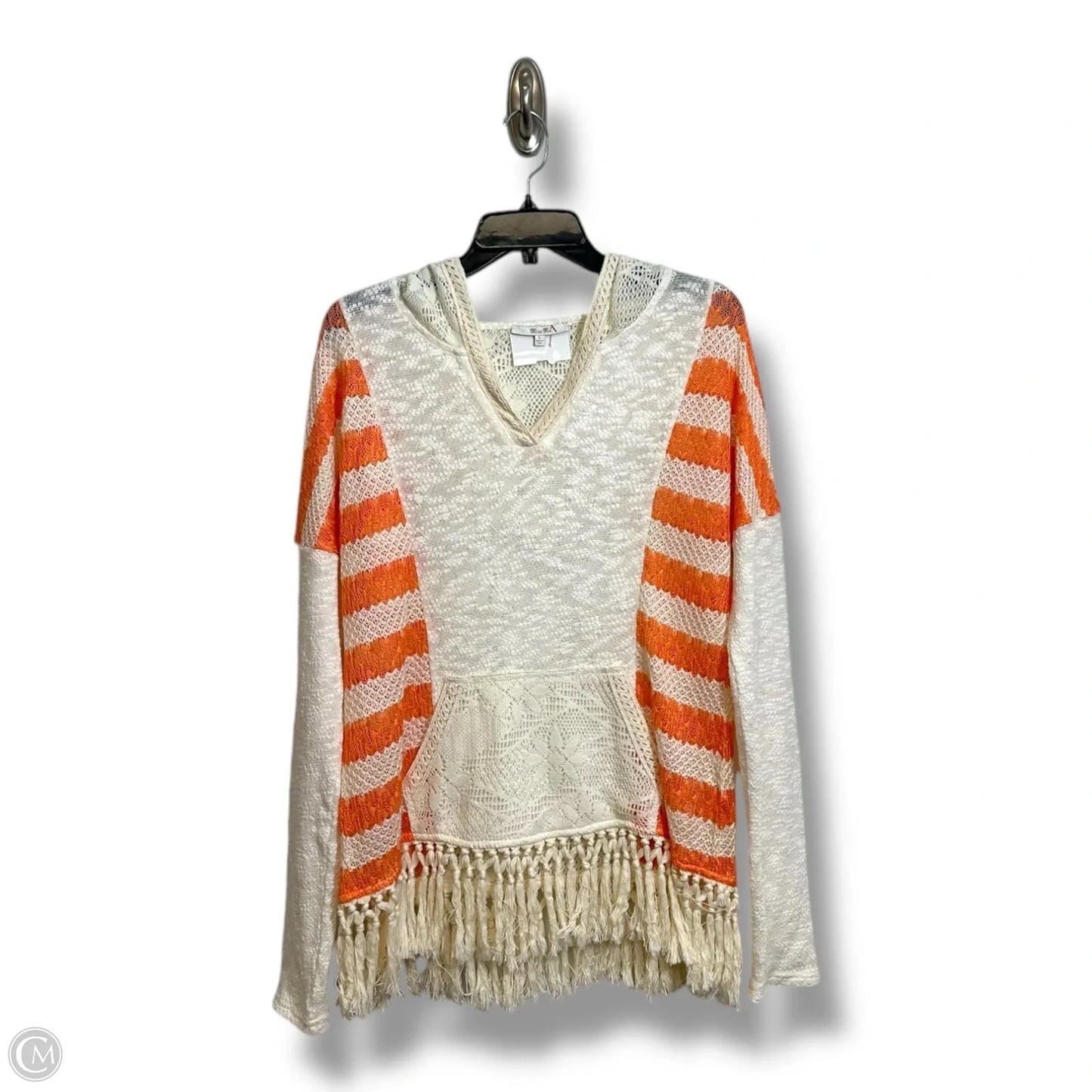 Top Long Sleeve By Miss Me In Striped Pattern, Size: L