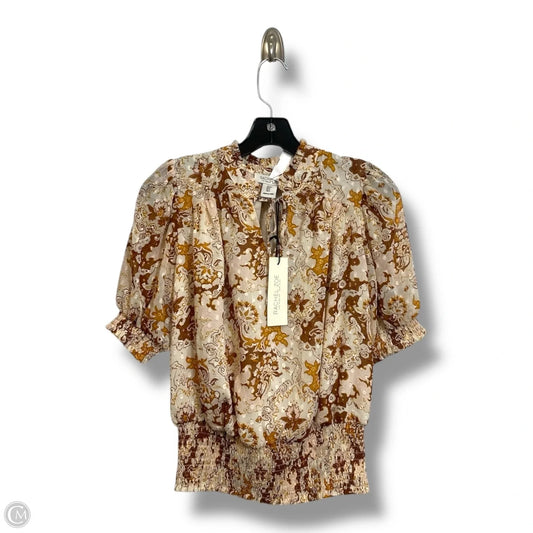 Top Short Sleeve By Rachel Zoe In Brown, Size: S
