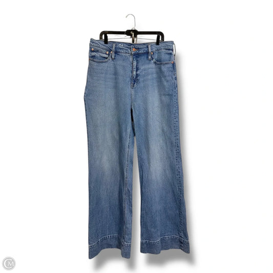 Jeans Wide Leg By J. Crew In Blue Denim, Size: 16