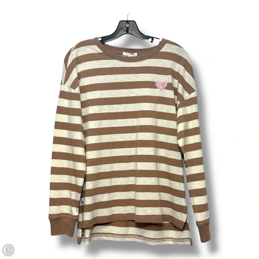 Top Long Sleeve Basic By Z Supply In Striped Pattern, Size: Xs