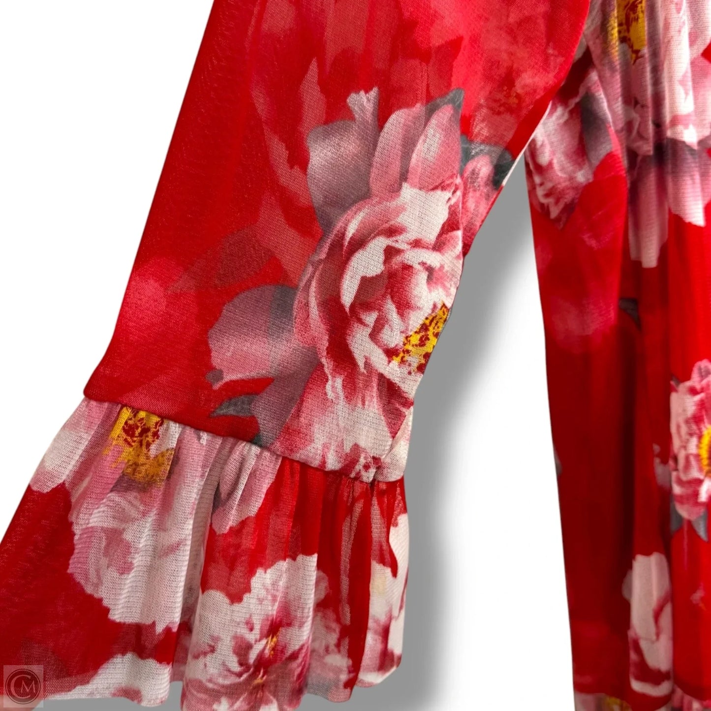Top 3/4 Sleeve By Inc In Red, Size: L