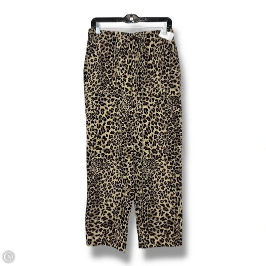 Pants Cropped By Shein In Animal Print, Size: L