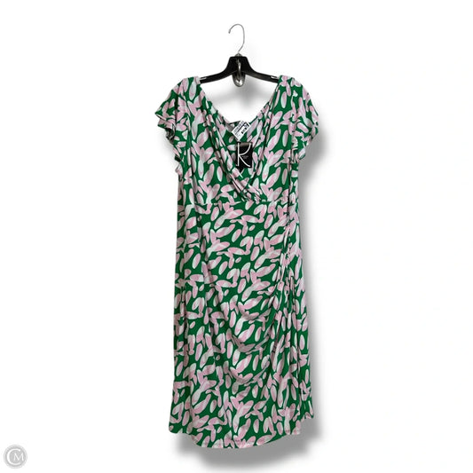 Dress Party Short By Kasper In Green, Size: Xxl