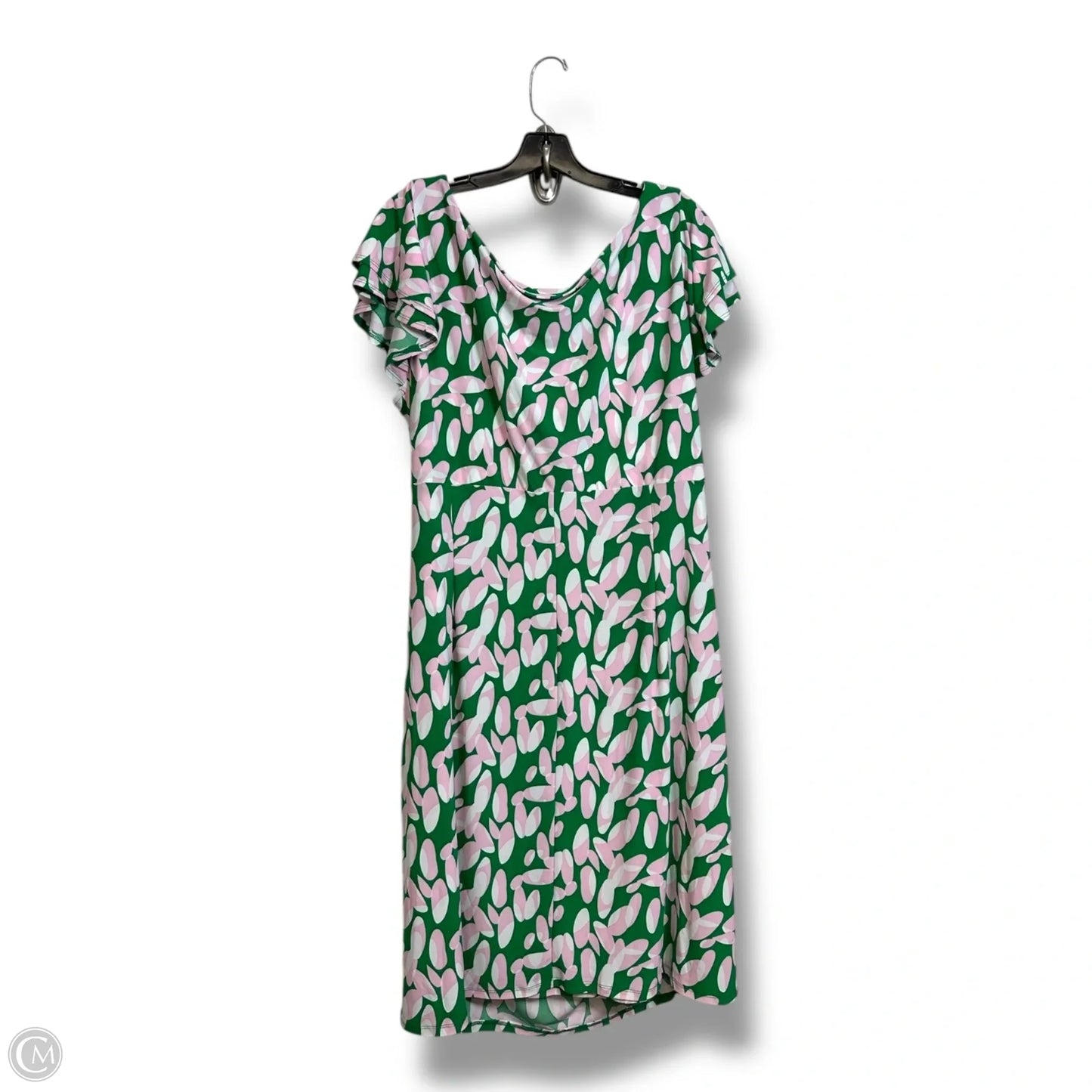 Dress Party Short By Kasper In Green, Size: Xxl