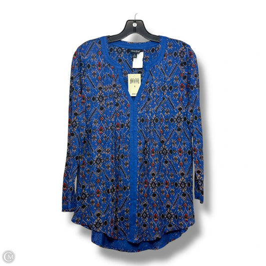 Top Long Sleeve By Lucky Brand In Blue, Size: S