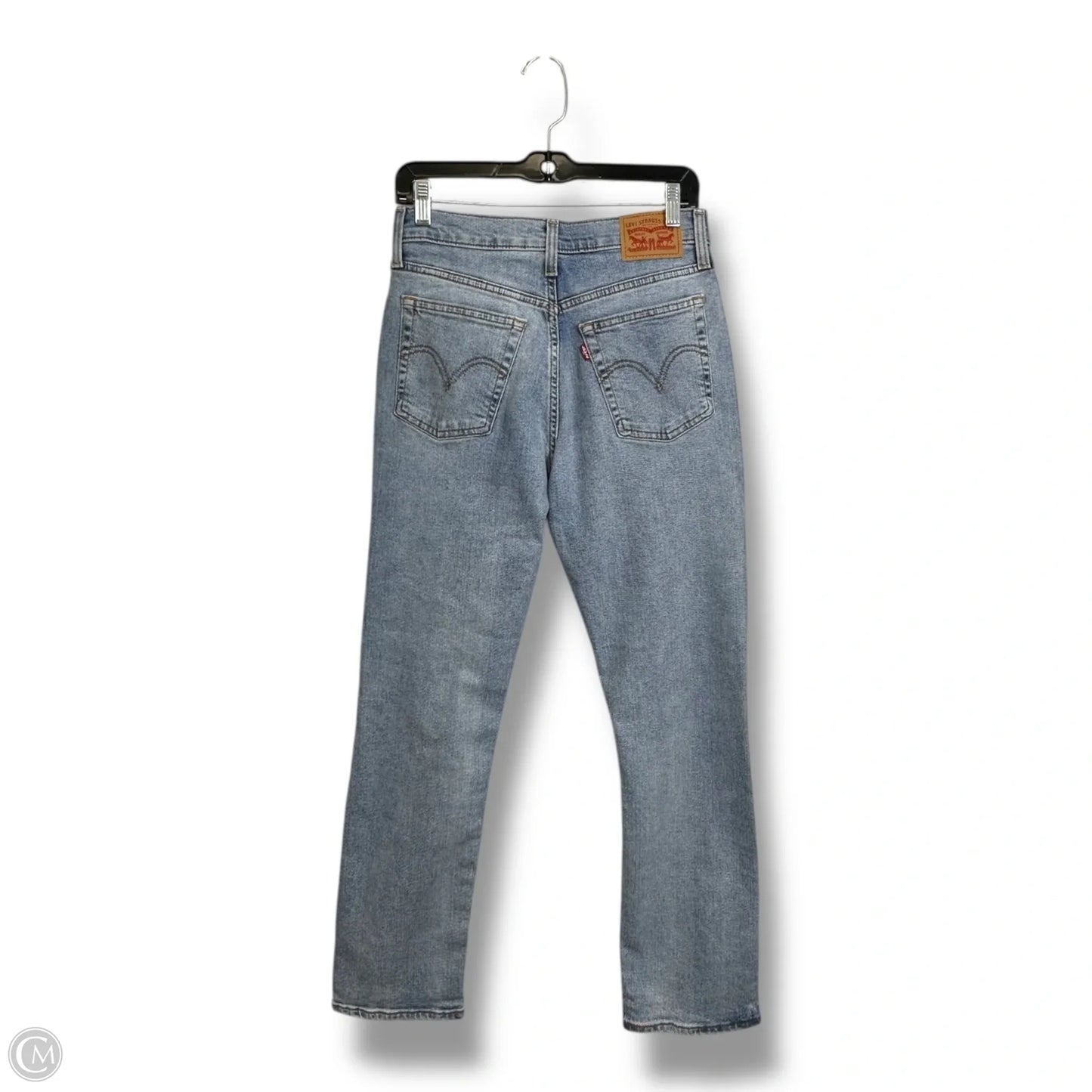 Jeans Wedgie Straight By Levis In Blue Denim, Size: 6