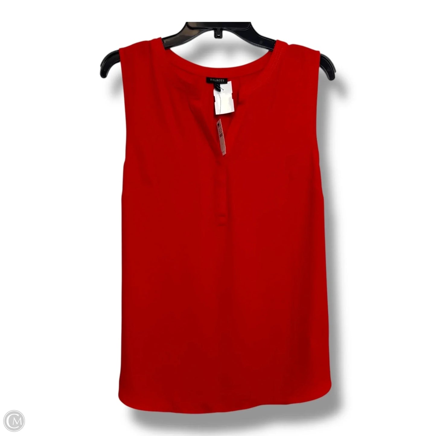 Top Sleeveless By Talbots In Red, Size: L