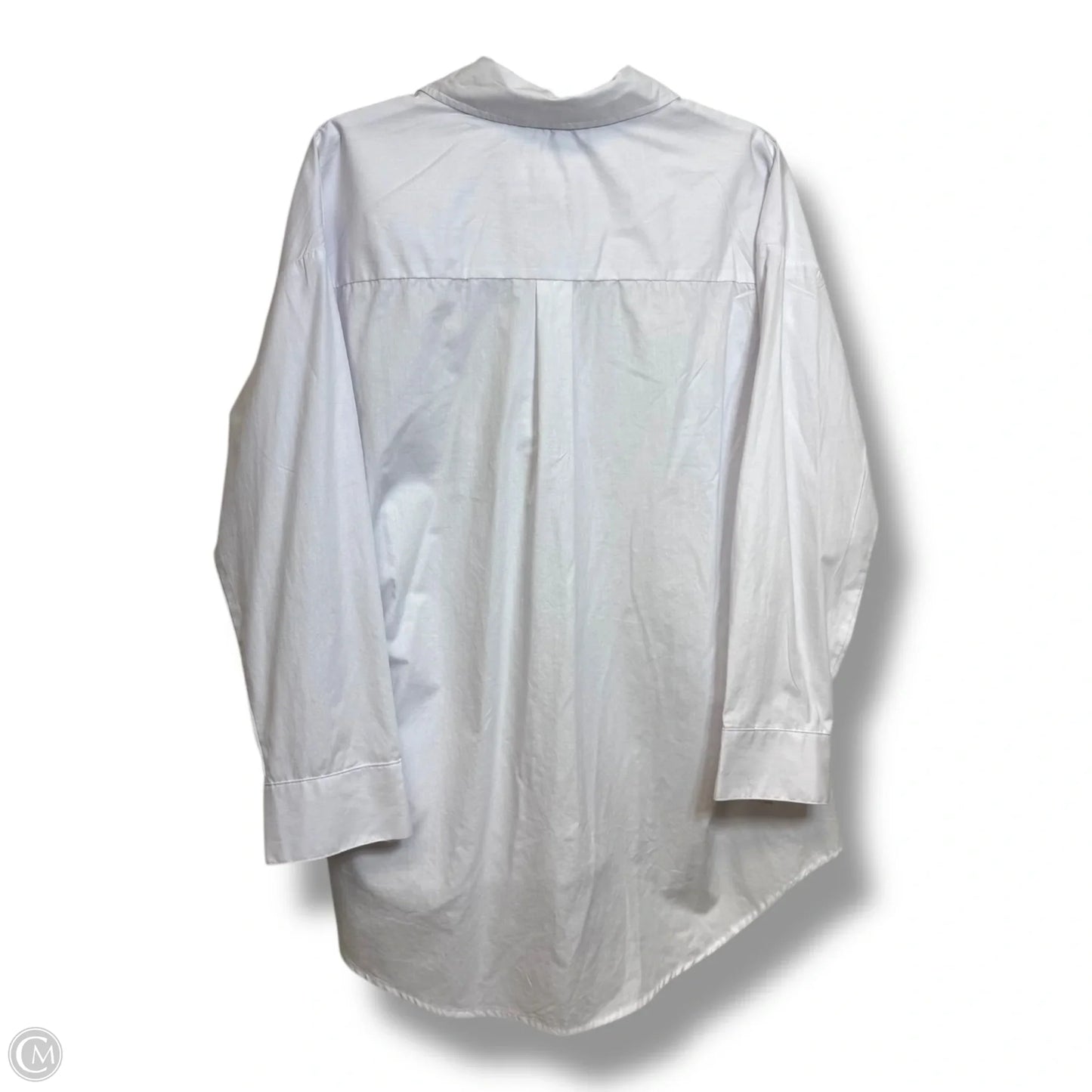 Blouse Long Sleeve By Olive And Oak In White, Size: M