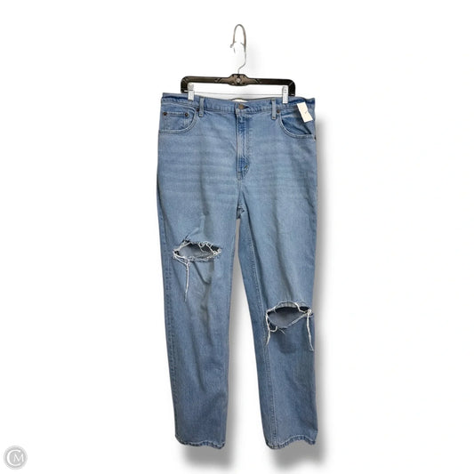 Jeans 90s Straight ultra high rise By Abercrombie And Fitch In Blue Denim, Size: 16