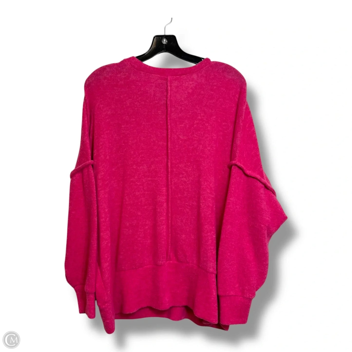 Sweatshirt Crewneck By Zenana Outfitters In Pink, Size: S