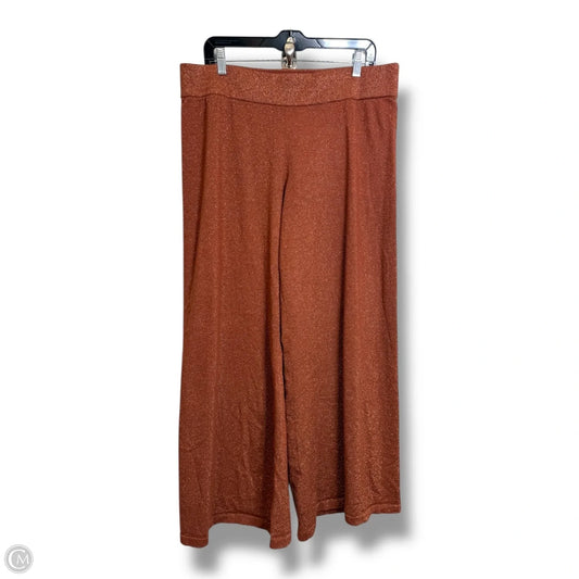 Pants Wide Leg By Anthropologie In Bronze, Size: 1x