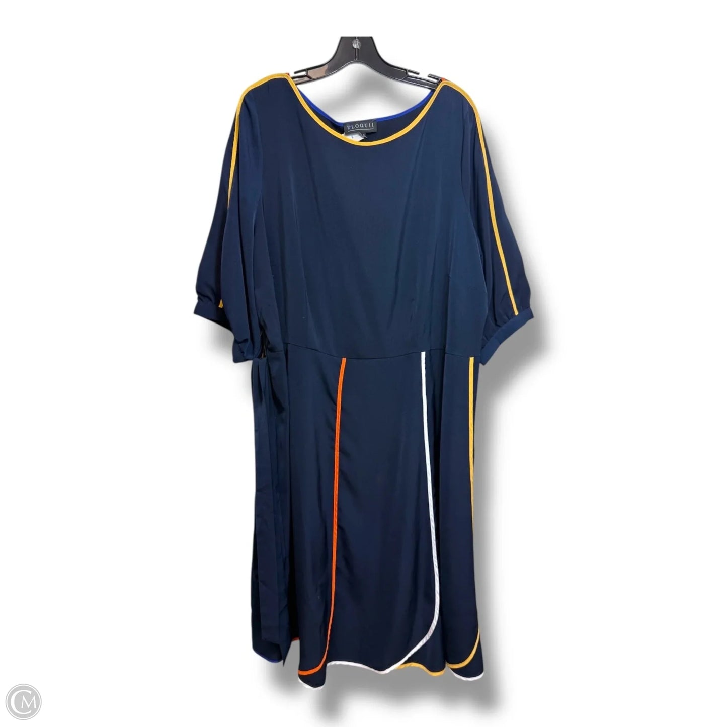Dress Casual Midi By Eloquii In Navy, Size: 20