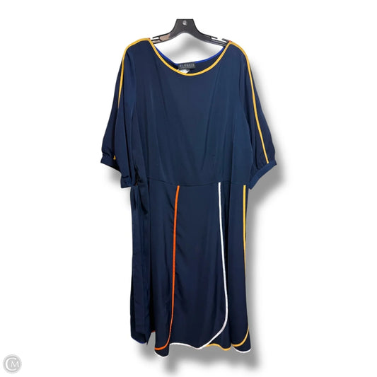 Dress Casual Midi By Eloquii In Navy, Size: 20