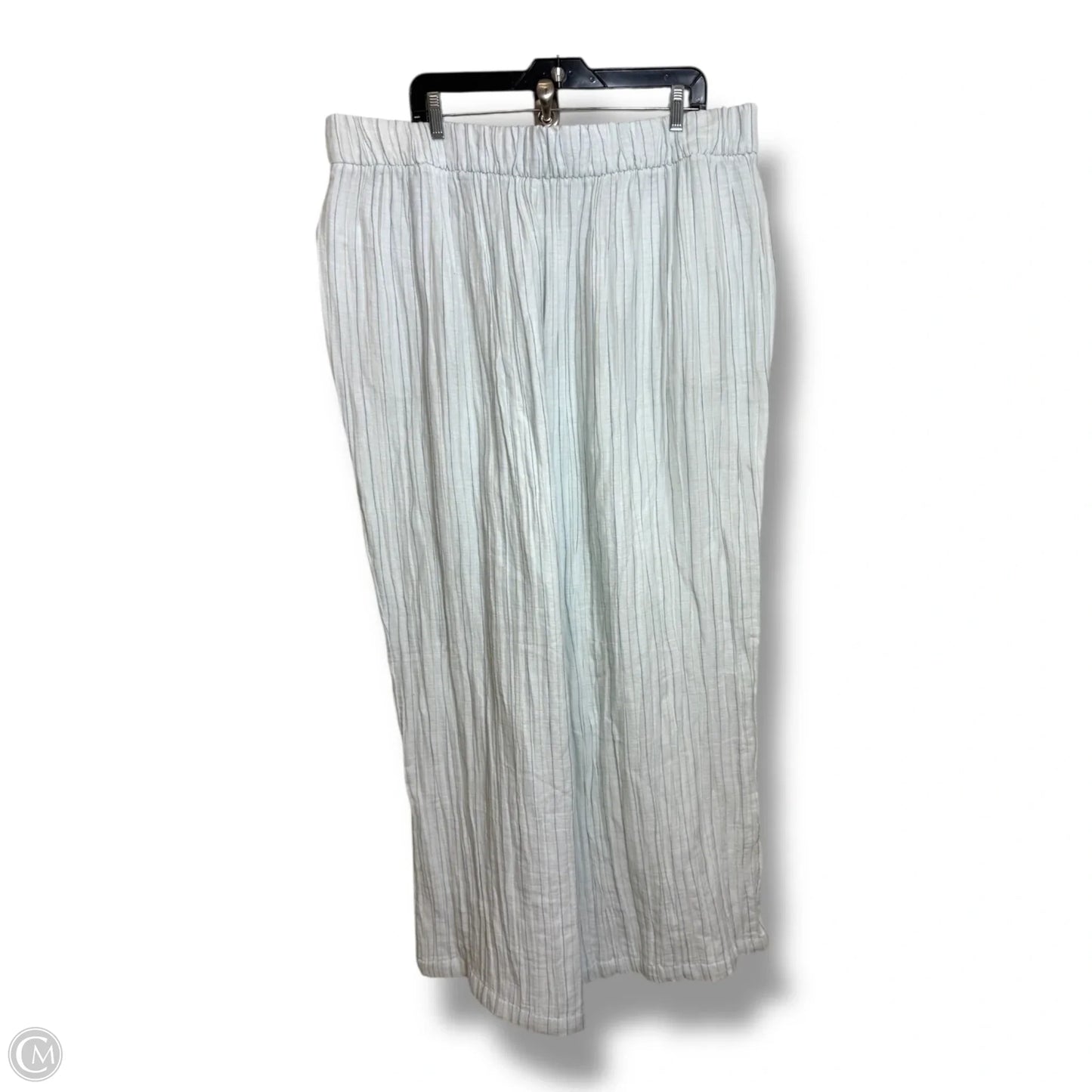 Pants Linen By Wonderly In Striped Pattern, Size: 3x