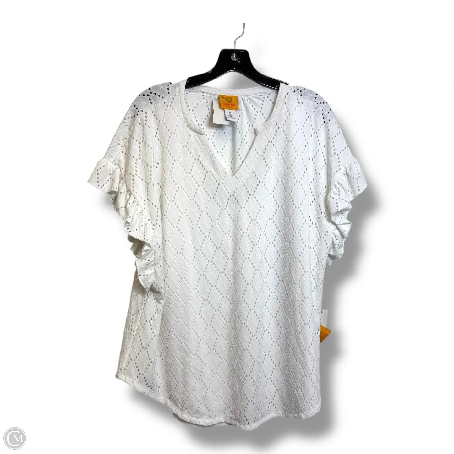 Top Sleeveless By Ruby Rd In White, Size: 1x