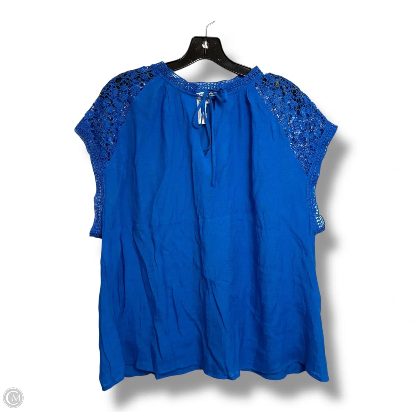 Top Sleeveless By Zac And Rachel In Blue, Size: 2x