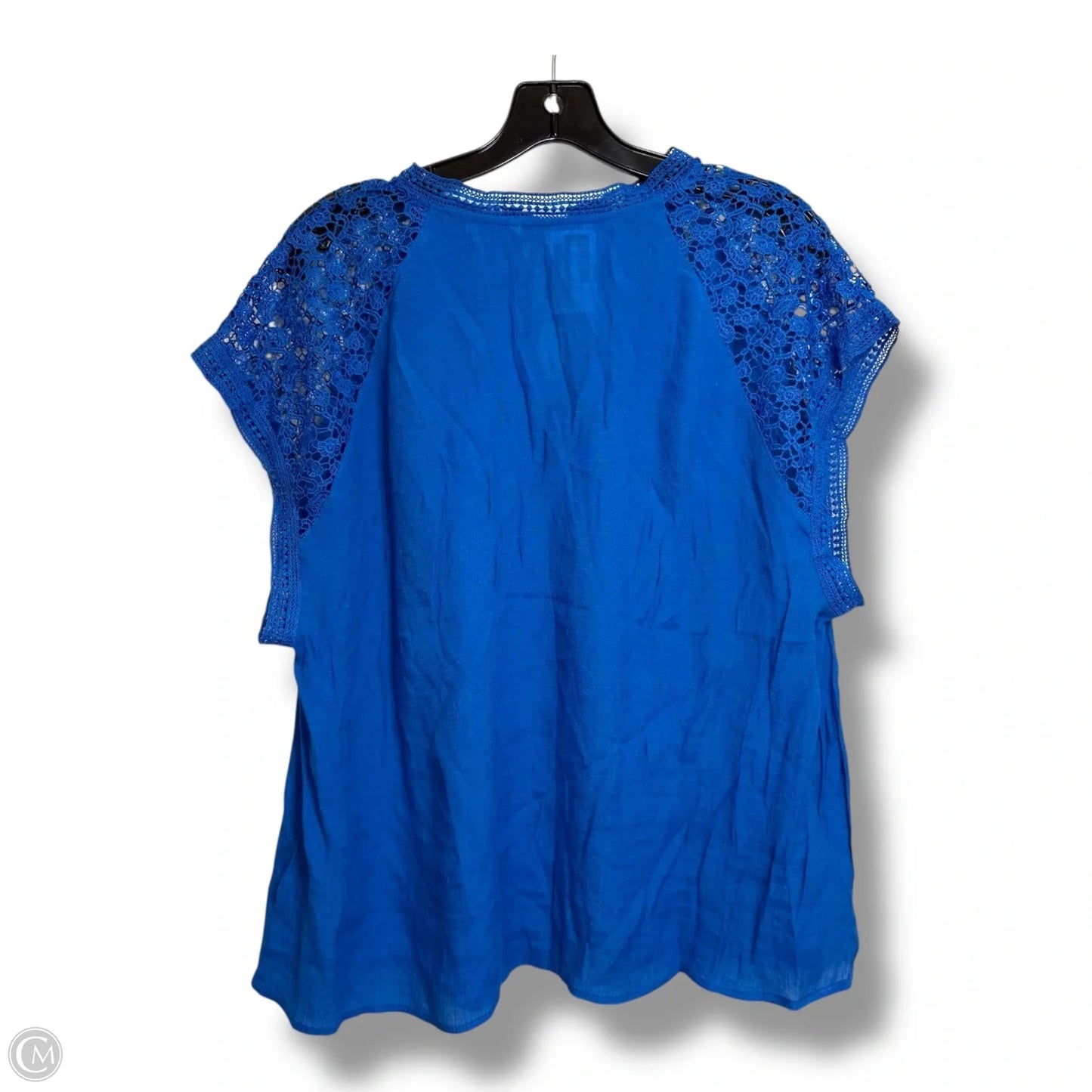 Top Sleeveless By Zac And Rachel In Blue, Size: 2x