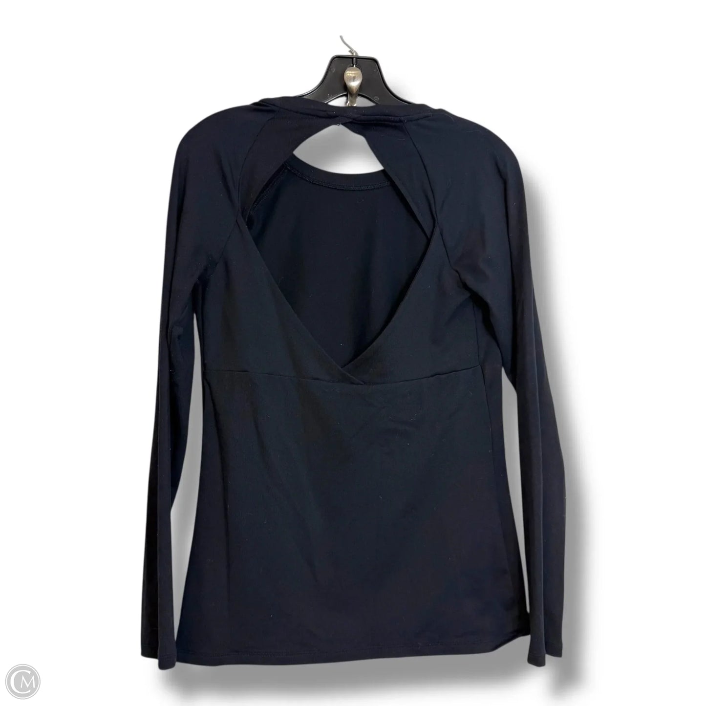 Athletic Top Long Sleeve Crewneck By Under Armour In Black, Size: M