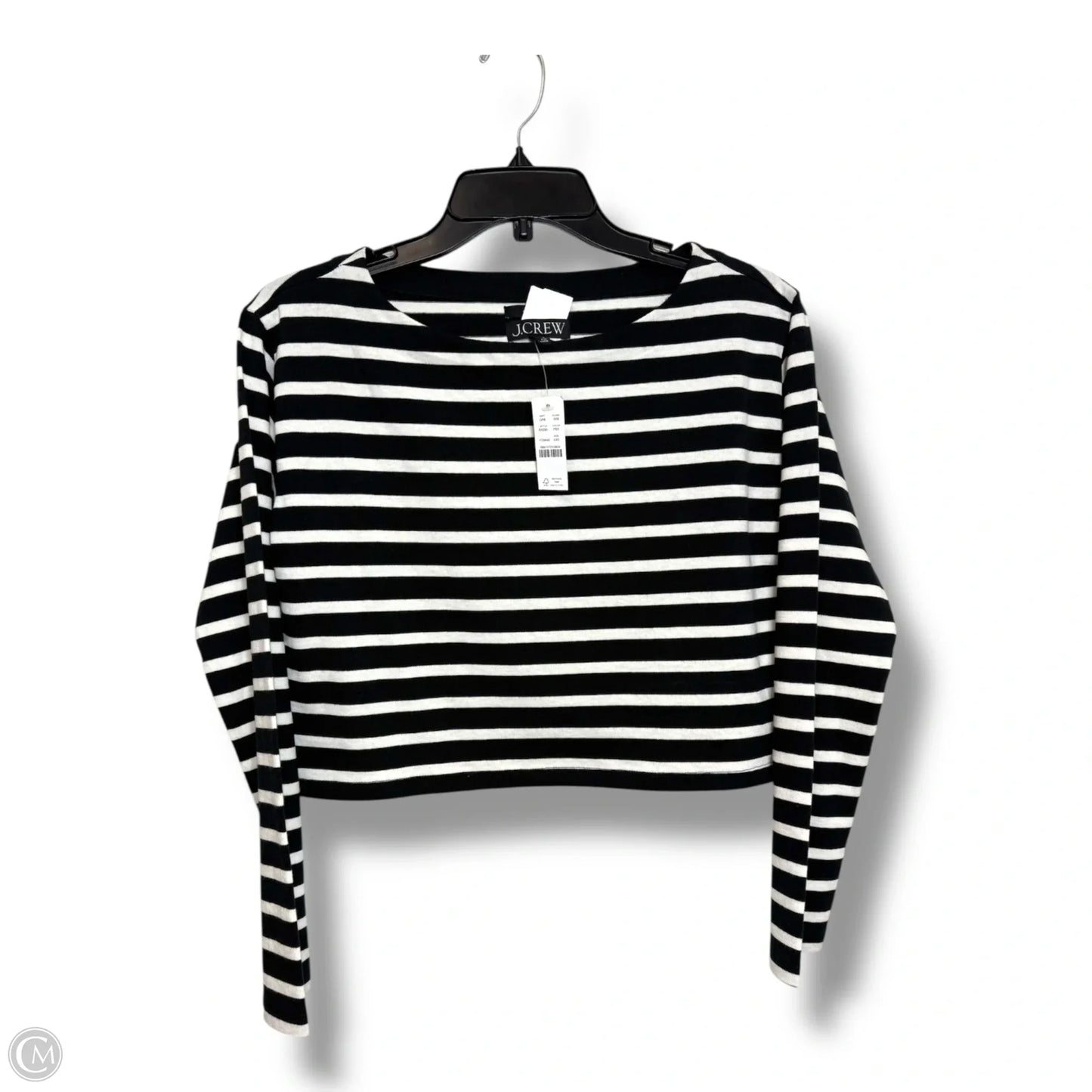 Top Long Sleeve Basic By J. Crew In Striped Pattern, Size: Xxs