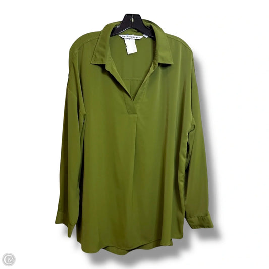 Tunic Long Sleeve By Clothes Mentor In Green, Size: Xl