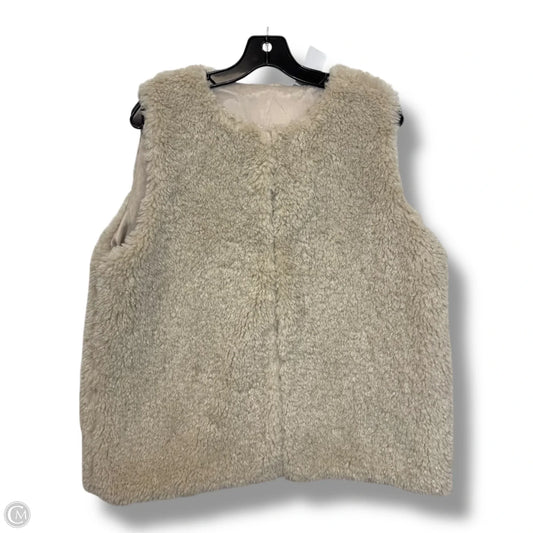 Vest Faux Fur & Sherpa By Mix It In Ivory, Size: S