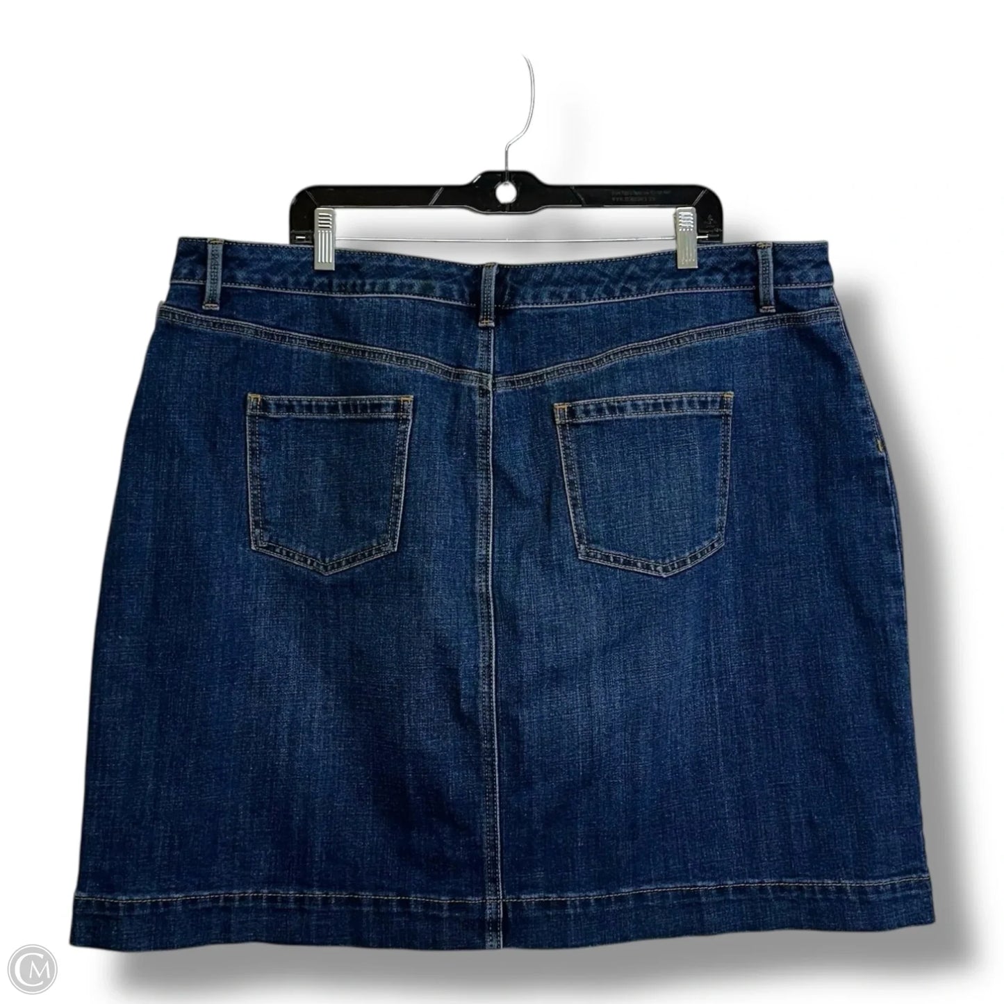 Skirt Mini & Short By Talbots In Blue Denim, Size: 18