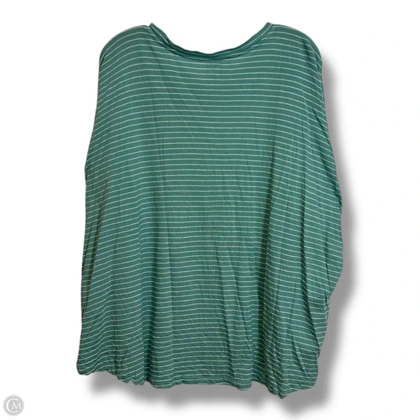 Top Short Sleeve By Maurices In Striped Pattern, Size: 3x