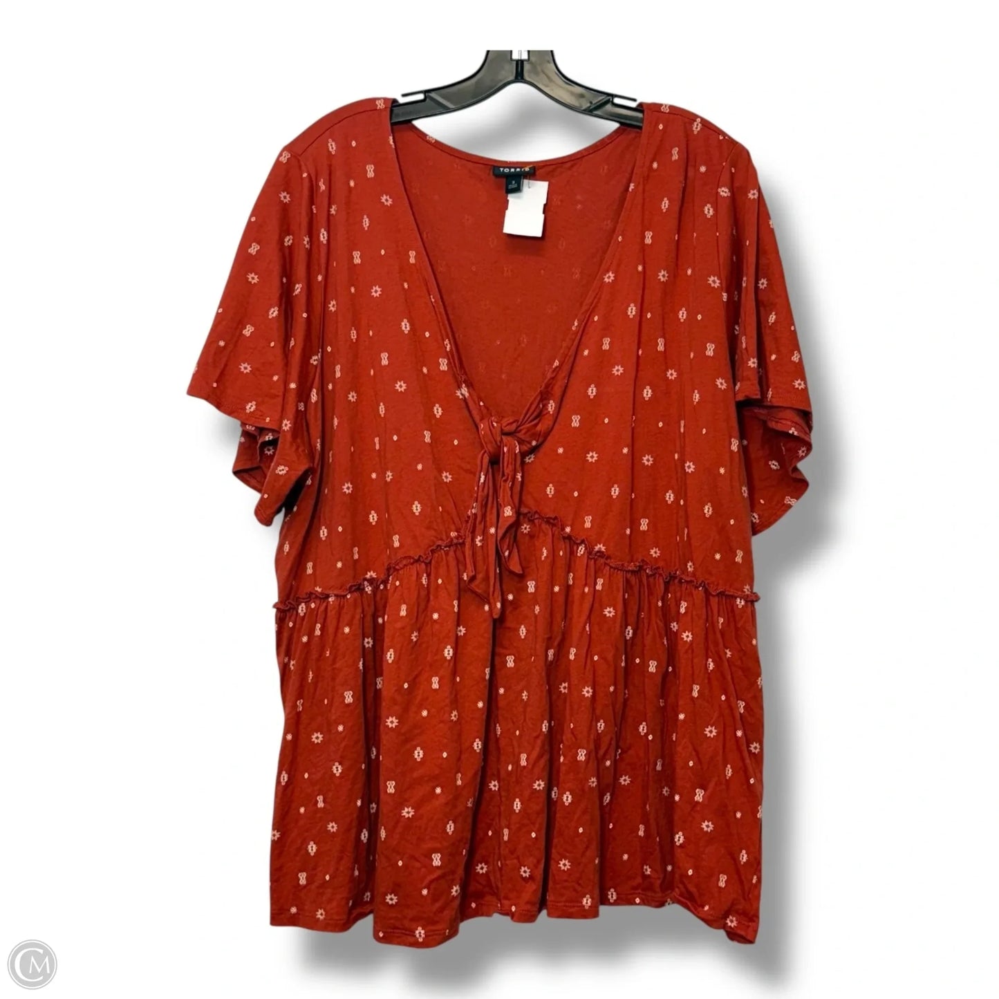 Top Short Sleeve By Torrid In Copper, Size: 3x