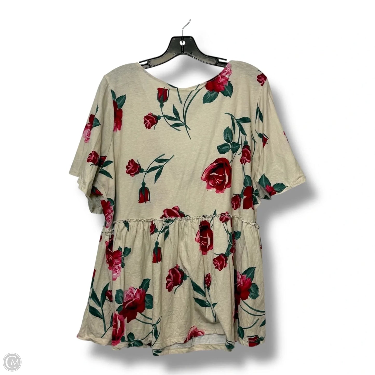 Top Short Sleeve By Torrid In Floral Print, Size: 3x