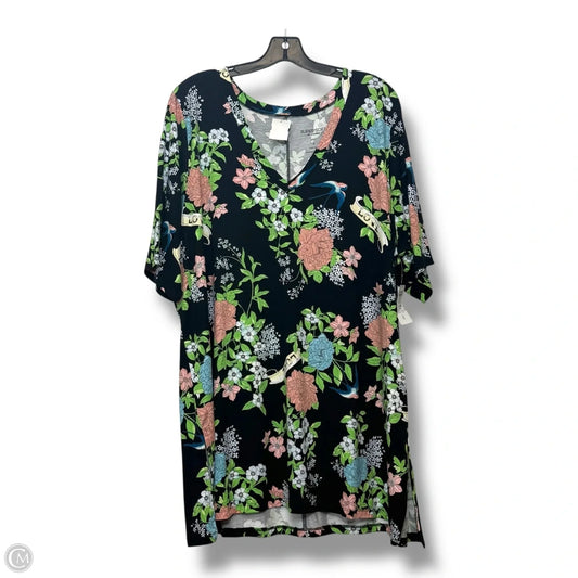 Top Short Sleeve By Torrid In Floral Print, Size: 4x