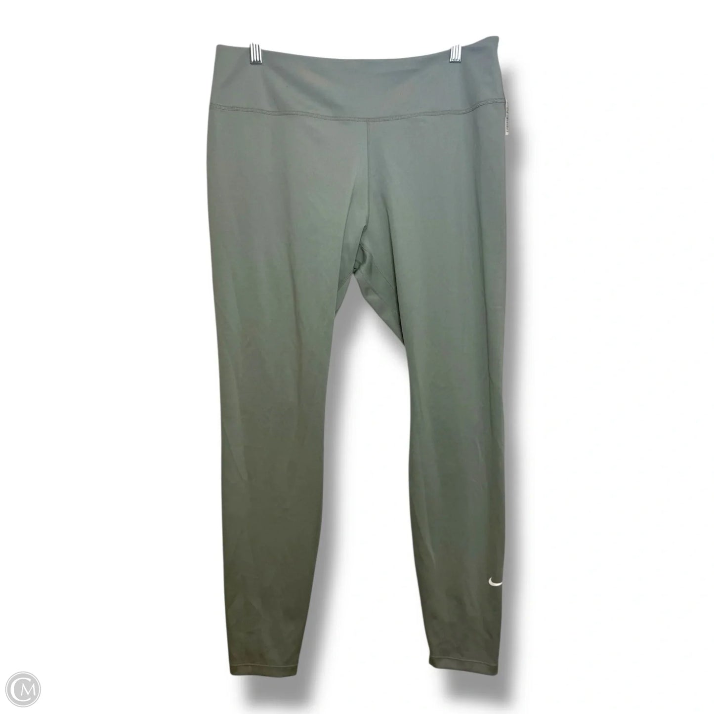 Athletic Leggings By Nike Apparel In Green, Size: Xl