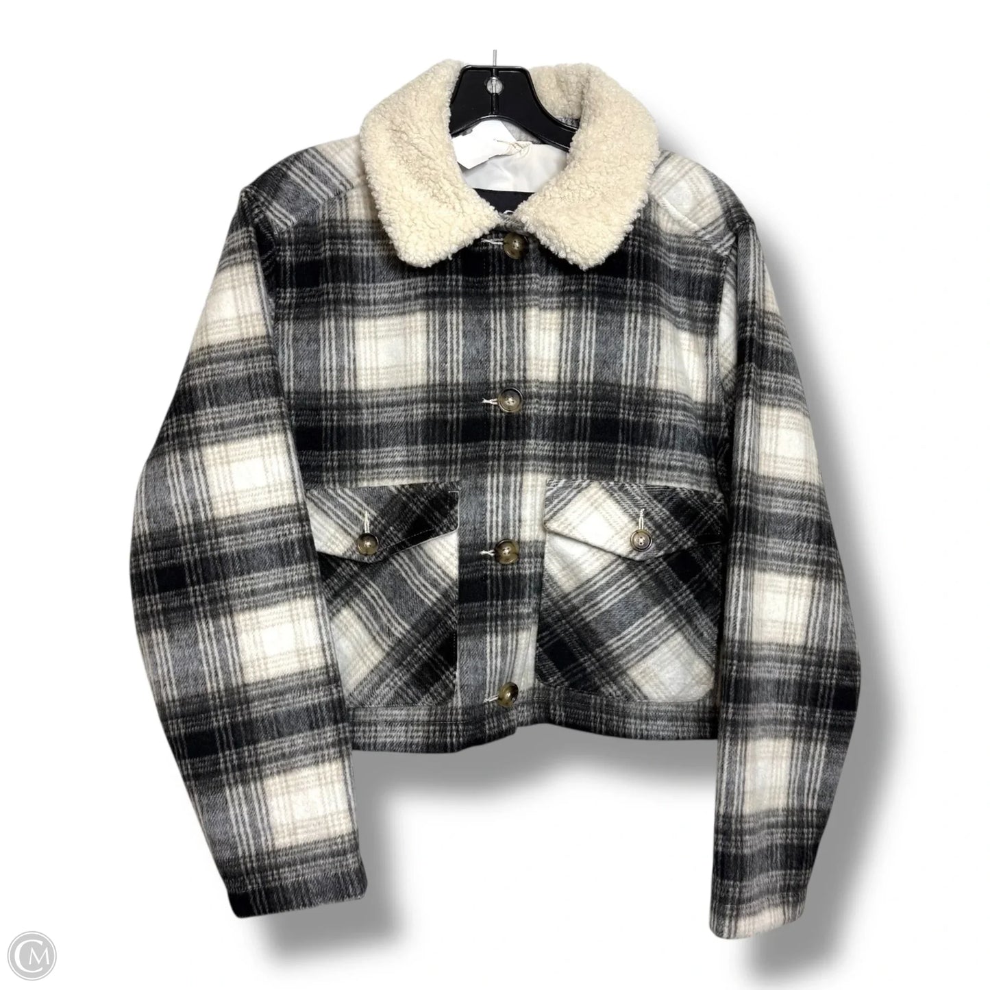 Jacket Other By Hollister In Plaid Pattern, Size: M