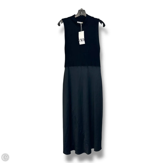 Dress Party Midi By Zara In Black, Size: M