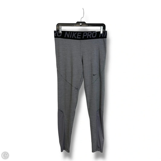Nike PRO Athletic Leggings By Nike Apparel In Grey, Size: Xl