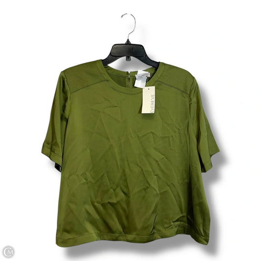 Top Short Sleeve By Evereve In Green, Size: Xl