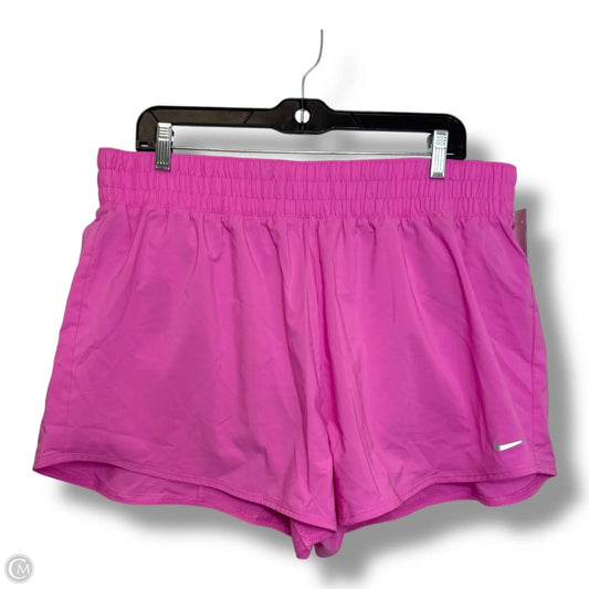 Athletic Shorts By Nike Apparel In Pink, Size: Xl