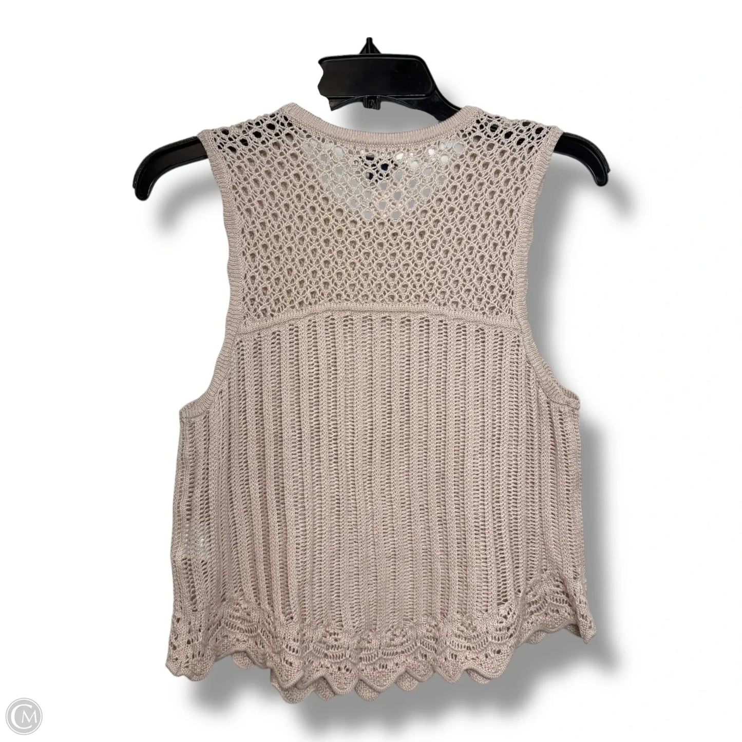 Top Sleeveless By American Eagle In Beige, Size: M