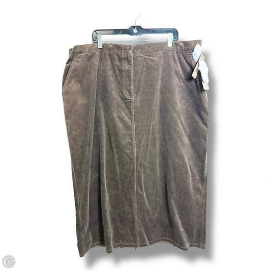 Skirt Midi By Jones New York In Brown, Size: 24