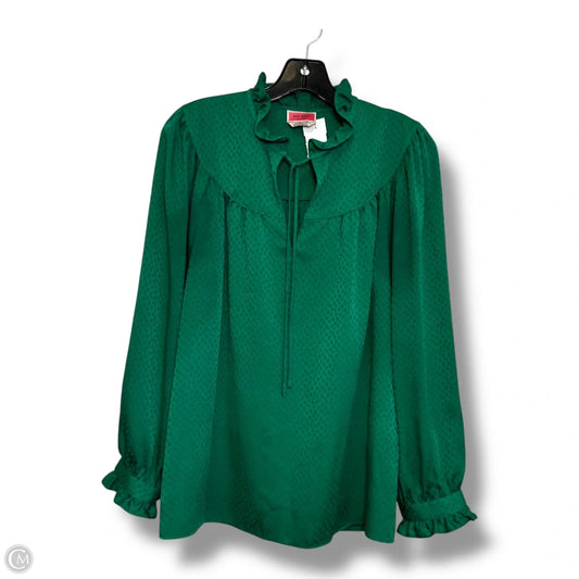 Blouse Designer By Kate Spade In Green, Size: S
