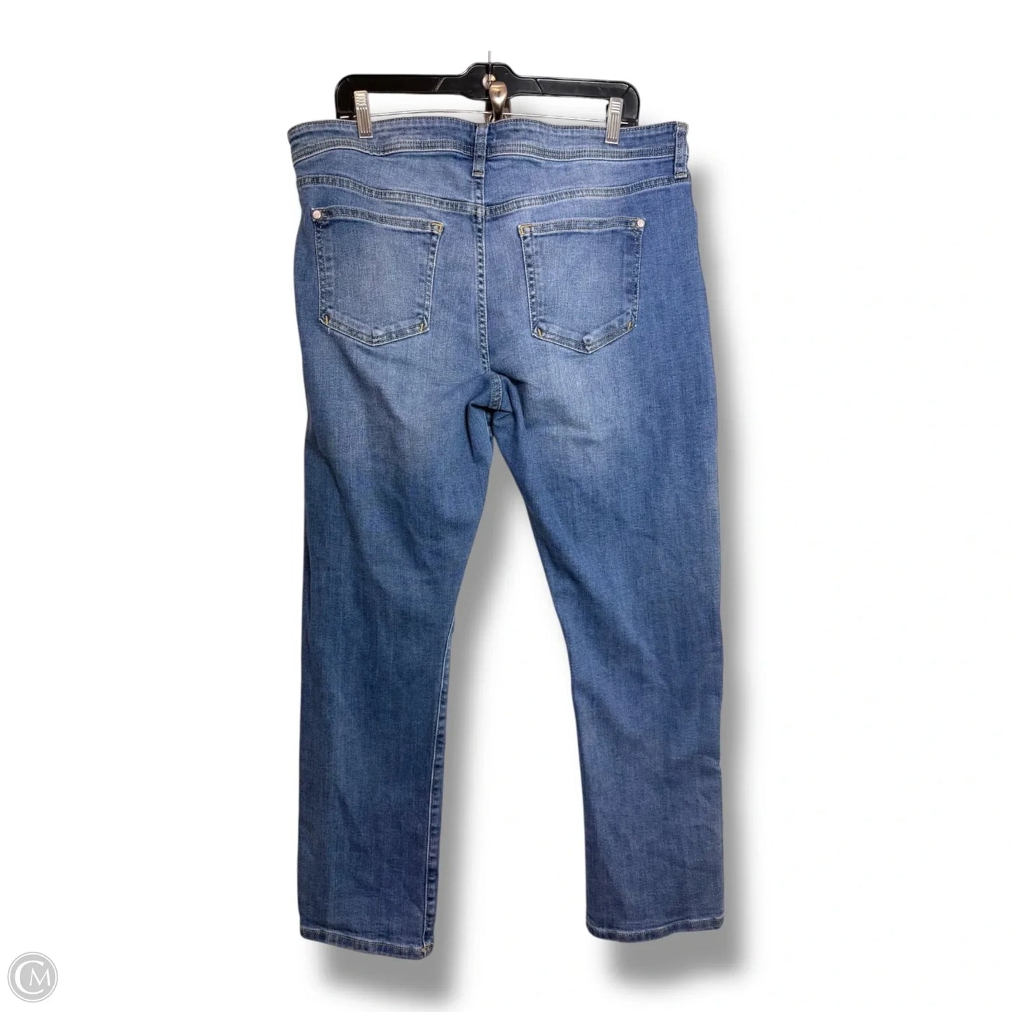 Jeans Straight By Pilcro In Blue Denim, Size: 14