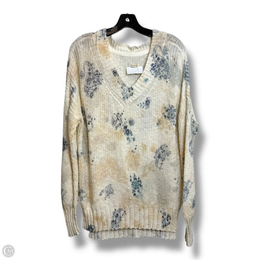 Sweater By Pilcro In Floral Print, Size: S
